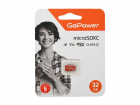 Карта памяти microSD GoPower 32GB Class10 UHS-I (U3) 80 МБ/ сек V10 без адаптера, (00-00025680)
