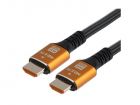 Кабель GoPower Ultra High Speed HDMI (m)-HDMI (m) 2.0м нейлон ver.2.1 8K 60Hz серый в пакете (1/150) (00-00027311)