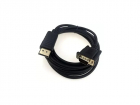 Кабель Кабель GoPower DisplayPort (m)-VGA (m) 1.8м ПВХ черный (1/ 100), (00-00027497)