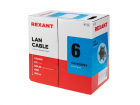 Кабель витая пара U/UTP, CAT 6, LSZH нг(А)-HF, 4PR, 23AWG, внутренний, однопроволочный, серый, 305 м (01-0067)