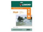 Фотобумага Lomond 0102052 A4/ 200г/ м2/ 25л./ белый матовое/ матовое для струйной печати (0102052)