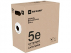 Кабель информационный Rexant 02-0004-R кат.5E U/ UTP 4 пары 24AWG нг(А)-HF внутренний 305м серый (02-0004-R)