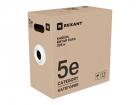 Кабель витая пара F/UTP, CAT 5e, PE, 4х2х0, 52 мм, 24AWG, внешний, однопроволочный, черный, 305м (02-0027-R)