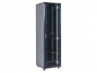 Шкаф коммутационный Rexant (04-1866-212) напольный 18U 600x600мм пер.дв.стекл 2 бок.пан. металл направл.под винты 800кг черный 46кг 230град. 987мм IP20 сталь (04-1866-212)