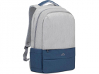 Рюкзак для ноутбука 17.3" Riva 7567 серый/ темно-синий полиэстер (7567 GREY/ DARK BLUE) (7567 GREY/ DARK BLUE)