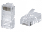 Коннектор RJ-45 быстрой установки Cabeus 8P8C-C6-FC Коннектор RJ-45 быстрой установки под витую пару, категория 6 , универсальный (для одножильного и многожильного кабеля с толщиной изоляции до 1, 05), (8P8C-C6-FC)