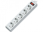Сетевой фильтр Defender ES 1.8 1, 8 м, белый, 5 розеток/ Surge Protector Defender ES 1.8 1, 8m, white, 5 outlets (99481)