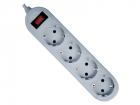 Сетевой фильтр Defender ES Lite 1.8 1, 8 м, 4 розетки/ Surge Protector Defender ES Lite 1.8 1, 8m, 4 розетки, (99487)