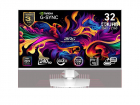 Монитор 31.5" MSI MPG 321URXW QD-OLED White (QD-OLED, 3840x2160, HDMI+HDMI+DP+Type C (90W), USB Hub, 0.03 ms, 178°/ 178°, 250 cd/ m, 1500000:1, 240Hz, Pivot), (9S6-3DD29A-051)