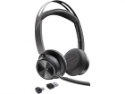 Беспроводная гарнитура Poly Voyager Focus 2-M, stereo, USB-C/A Adapter (PN: 9T9J4AA#AC3) (9T9J4AA#AC3)