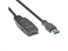 Кабель-адаптер/ Кабель-адаптер USB3.0-repeater, удлинительный активный <Am-->Af> 10м iOpen (Aopen/ Qust)<ACU827A-10M>, (ACU827A-10M)