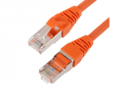 Патч-корд Ethernet, категория CAT 5e, RJ45 штекер > RJ45 штекер, экранированный F/ UTP, цвет: оранжевый, оболочка LSZH. Длина 0, 3 м (ADV5E-FPC003-LO)