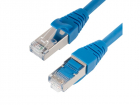 Патч-корд Ethernet, категория CAT 6a, RJ45 штекер > RJ45 штекер, экранированный S/ FTP, цвет: синий, оболочка нг(А)-LSZH. Длина 0, 15 м (ADV6A-SPC0015-LB)