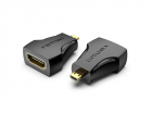 Переходник Vention Micro HDMI Male to HDMI Female Adapter Black