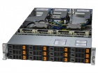 Сервер Supermicro Hyper A+ Server 2U 2025HS-TNR 2xGenoa 9334/ 4x32Gb/ 1xPM9A3 960GB NVMe(12LFF)/ 2-port 10GBase-T/ 2x1600W(16th config)