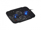 Подставка для ноутбука Buro BU-LCP156-B208 15.6"355x260x21мм 2xUSB 2x 80ммFAN 560г металлическая сетка/пластик черный (BU-LCP156-B208)