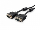 Кабель VGA Pro Cablexpert CC-PVGA-6 черный, 1.8м, 15M/ 15M, экран, феррит. кольца, пакет, (CC-PVGA-1.8M)