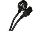 Кабель компьютер --> розетка 220V ( угловая Евровилка) <VDE> 3G*1.5mm2 VCOM <CE021-CU1.5-1.8> , 1, 8м (CE021-CU1.5-1.8M)
