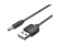Миниатюра товара - Кабель Vention USB AM/ DC-jack 3.5мм M - 0.5м Чёрный (CEXBD)