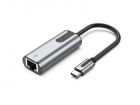 Переходник Vention USB-C to Gigabit Ethernet Adapter 0.15M Gray Aluminum Alloy Type