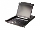 8-портовый IP KVM-переключатель с ЖК-дисплеем Slideaway/ ATEN/ SINGLE RAIL 8P PS/ 2-USB LCDKVMP 17INCH WIH IP, (CL5708IMR)