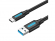 Миниатюра товара - Переходник Vention USB 3.0 A Male to C Male Cable 1M Black PVC Type