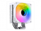 Кулер для процессора/ CPU Cooler JONSBO CR-1000 V3 PRO ARGB (230W, 4-pin PWM, 157mm, Al/ Cu, 6x6mm, ARGB, 1x120mm, 70.8CFM, 33.2dBA, 1800RPM, S: 1851/ 1700/ 1200/ 115X, AM4/ AM5 White) (CR-1000 V3 PRO ARGB WHITE)