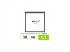 Экран Cactus 180x180см Wallscreen CS-PSW-180X180-SG 1:1 настенно-потолочный рулонный серый, (CS-PSW-180X180-SG)