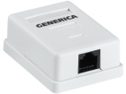 Розетка инф. настенная RJ45 кат. 5Е UTP 1 порт GENERICA, (CS2-1C5EU-12-G)