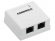 Миниатюра товара - Розетка инф. настенная RJ45 кат. 5Е UTP 2 порта GENERICA (CS2-1C5EU-22-G)