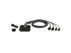 Переключатель/ 2-Port USB FHD HDMI Cable KVM Switch/ ATEN/ 2-Port USB FHD HDMI Cable KVM Switch, (CS22HF)