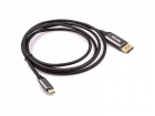 Кабель-адаптер/ Кабель-адаптер USB 3.1 Type-Cm --> DP(m) 4K@60Hz, 1.8m , Aluminium Shell, VCOM <CU422MC-1.8M> (CU422MC-1.8M)