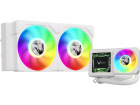 Система водяного охлаждения Formula V Line Cryo Wing Digi 240 WH, 240mm, LCD 2.73", 2x120mm, ARGB fans, LGA115X/ 1200/ 1700/ 1851/ 1366/ 2011/ 2066, AM3/ AM4/ AM5/ Ryzen3/ Ryzen5/ Ryzen7/ Threadripper/ RT4 (CRYO WING DIGI 240 WH)