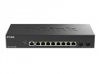 Коммутатор D-Link Управляемый L2 коммутатор, 8x1000Base-T, 2x10GBase-X SFP+, защита от статического электричества до 6 кВ, CLI, консольный порт RJ-45, RPS, поддержка Dying Gasp, (DGS-1210-10X/ ME/ C1A)