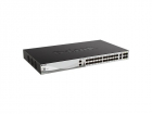 Коммутатор D-Link DGS-3130-30S/ B1A, PROJ L3 Managed Switch with 24 100/ 1000Base-X SFP ports and 2 10GBase-T ports and 4 10GBase-X SFP+ ports.16K Mac address, SIM, USB port, IPv6, SSL v3, 802.1Q VLAN, GVRP, 802., (DGS-3130-30S/ B1A)