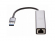 Миниатюра товара - Переходник/ Переходник USB 3.0 -->RJ-45 1000Mbps+3 USB3.0, Aluminum Shell, 0.2м VCOM <DH312A>, (DH312A)
