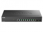 Коммутатор D-Link Управляемый L2 коммутатор, 8x2.5GBase-T, 2x10GBase-X SFP+, защита от статического электричества до 6 кВ, CLI, консольный порт RJ-45