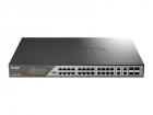 Коммутатор D-Link Настраиваемый L2 PoE-коммутатор, 24x1000Base-T PoE (8 портов 802.3bt 90 Вт), 4xCombo 1000Base-T PoE/ SFP, PoE-бюджет 518 Вт, дальность PoE до 250 м, (DSS-200G-28MPP/ A1A)
