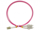 Патч-корд Cabeus FOP-50-OM4-LC-SC-1M 2x50/125 OM4 LC дуплекс-SC дуплекс 1м LSZH фиолетовый (FOP-50-OM4-LC-SC-1M)