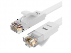 Greenconnect Патч-корд PROF плоский прямой 0.5m, UTP медь кат.6, белый, 30 AWG, ethernet high speed 10 Гбит/ с, RJ45, T568B, GCR-51786 (GCR-51786)