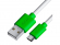 Миниатюра товара - GCR Кабель 2.0m MicroUSB, белый, зеленые коннекторы, быстрая зарядка, 28/ 24 AWG, GCR-53228 (GCR-53228)