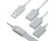 Миниатюра товара - GCR USB Hub на 3 порта, 0.35m, гибкий, AM / 3 х AF, белый (GCR-53354)