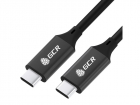 GCR PRO Кабель USB 3.1 (USB 3.2 Gen 2) Type C-С, 1.0m, 100W/20V/5A, M/M, медь, 10 Гбит/с, 4K, черный, AL сase, экран, армирование (GCR-54071)