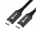 GCR PRO Кабель USB 3.1 (USB 3.2 Gen 2) Type C-С, 2.0m, 100W/20V/5A, M/M, медь, 10 Гбит/с, 4K, черный, AL сase, экран, армирование (GCR-54072)