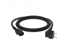 GCR PRO Кабель питания PROF черный, 0.5m, евровилка угловая Schuko - С13, 3*1, 0mm, медь (GCR-54374)