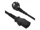 GCR PRO Кабель питания PROF черный, 7.0m, евровилка угловая Schuko - С13, 3*1, 0mm, медь (GCR-54380)