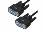 GCR PRO Кабель 4.0m черный RS-232 DB9 F/ DB9 F, 30AWG, экран, GCR PRO-57609 (GCR-57609)