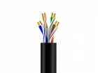 GCR Кабель витая пара кат.6А U/ UTP LSZH 100м медь 4х2х0, 57(23AWG) одножильный(Solid), черный (GCR-57860)