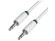 Миниатюра товара - Greenconnect Кабель аудио 0.25m jack 3, 5mm/ jack 3, 5mm белый, зеленая окантовка, ультрагибкий, 28 AWG, M/ M, Premium GCR-AVC1662-0.25m, экран, стерео, (GCR-AVC1662-0.25M)