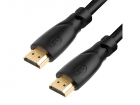 GCR Кабель 5.0m HDMI Ultra HD 4K, Full HD, 3D, черный, 24K GOLD, 30/30 AWG, 2 Х экран (GCR-HM310-5.0M)
